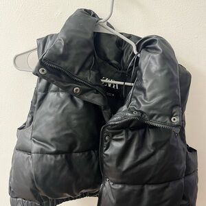 ZARA Black Puffer Vest